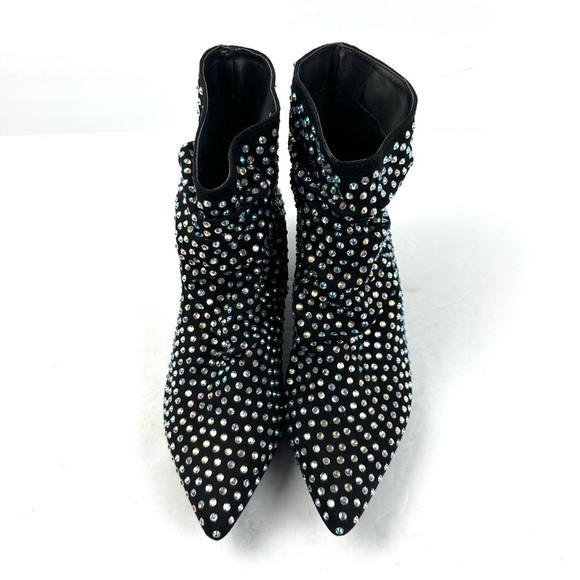 Cape Robbin Annie Ankle Boot 6 Iridescent Studded Slip On Bootie Brand New - Picture 3 of 10